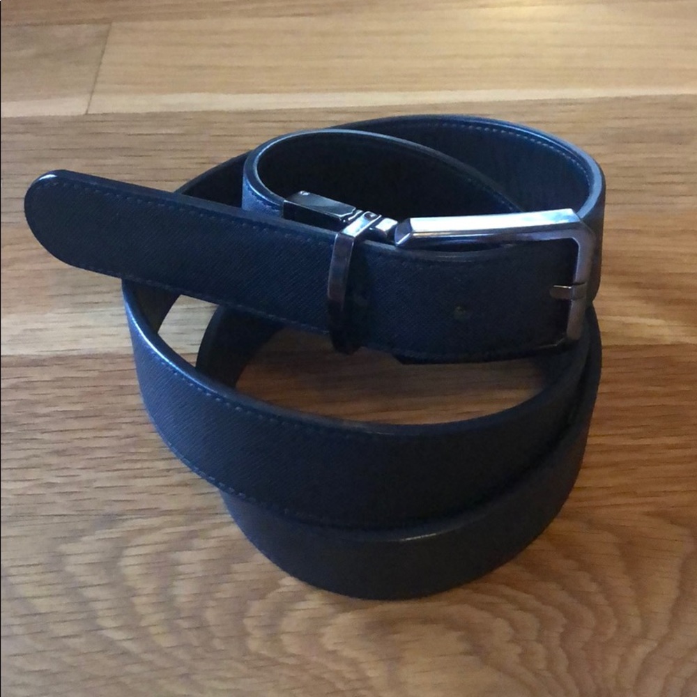 MCM Reversible Black Leather Belt - Unused